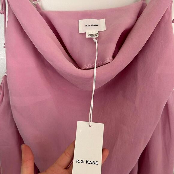 R.G Kane soft petal pink mauve mindy convertible sleeve/ sleeveless girly - Picture 4 of 7